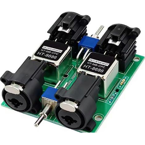 Bidirektionaler Audio-Isolator, Audiostrom-Rauschunterdrücker, XLR 6.5, Lotus-Isolationsmischer, Live-Streaming. (1/5)
