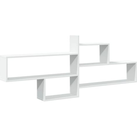 Maison Exclusive - Wandregal Weiß 167,5x18x68 cm Holzwerkstoff
