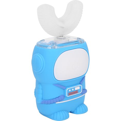 Brosse à dents électrique pour bébé en forme de U, rechargeable automatiquement, en silicone pour enfants (1/5)