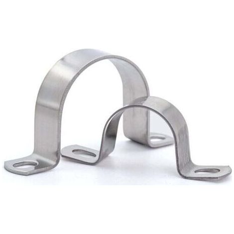 Pair U-Klemme Heavy Duty Rohrschelle Ø50 mm, Edelstahlschelle - Rohrschelle zur Befestigung/Rohrbefestigung - 6 Stück (1/5)