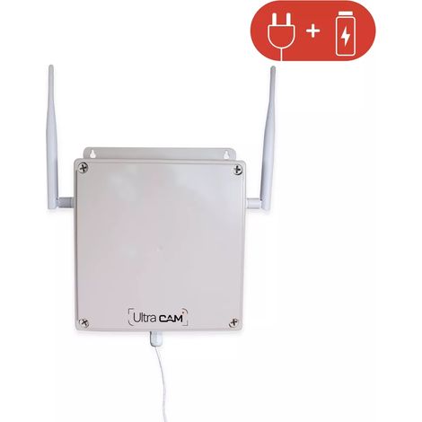 Kit à composer - Boîtier-contrôleur 4G résistant IP65 + Transformateur 12V + Batterie de secours (UltraCAM) (1/5)
