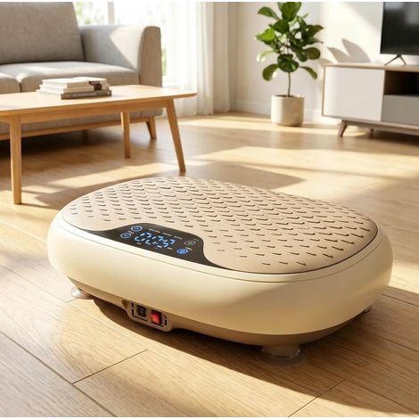 Piattaforma vibrante 20 velocità, 3 programmi, LED, telecomando, 46 x 33 x 13,5 cm OKMYHOME (1/5)
