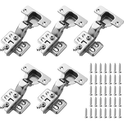 110° Damper Hinges for Kitchen Cabinets Screws (1/4)