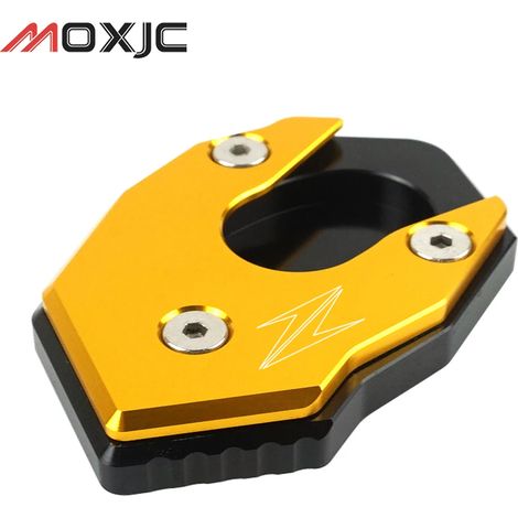 (Or) Extension de support d'agrandisseur de béquille de plaque de protection de pied latéral compatible pour KAWASAKI Z1000 Z1000SX Z100R Z900 Z900RS Z800 Z650 ZX10R ZX6R maxpower (1/4)