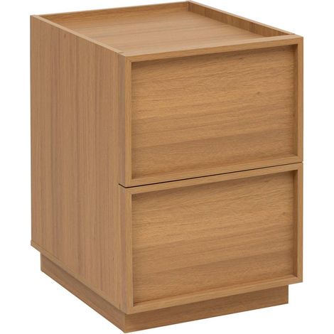 Comodino in legno a 2 cassetti framy - 5five