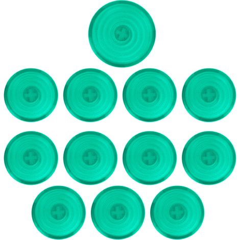 Lot de 12 capuchons de bouton arcade 20,2mm 25,3mm, couvercle mécanique pour interrupteurs Kailh Cherry Akko Glorious, vert (1/5)