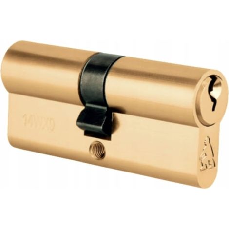 Insert de serrure de porte en laiton 30/30 mm + 3 clés (1/2)