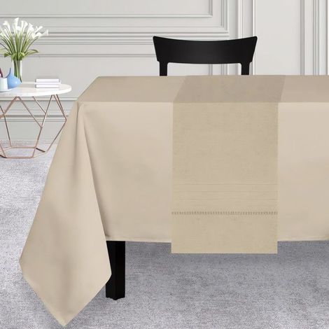 Chemin de table 40x160 cm VENISE beige, par Soleil d'Ocre