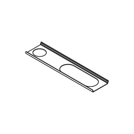 HEWI 950.13.0019 tablette DC avec trou à gauche (1/2)