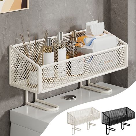 Etagere Murale Pour Toilette - Etagere Flottante En Fer - 35 X 25 X 13 Cm - Sans Perçage - 1 Piece (1/5)