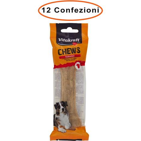 Vitakraft osso per cani snack chews 14 cm 12 confezioni da 90 gr