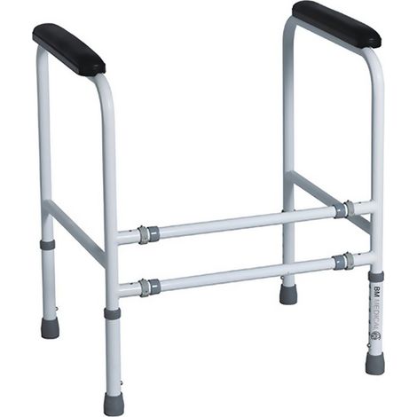 Cadre de toilette autoportant - Bm Médical CT-50- Réglable en hauteur et en largeur