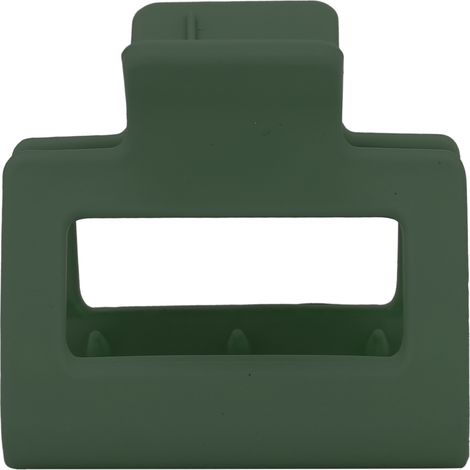 Pince à cheveux rectangulaire épaisse, griffe en plastique carrée, clips de coiffure pour femme, vert armée (1/5)