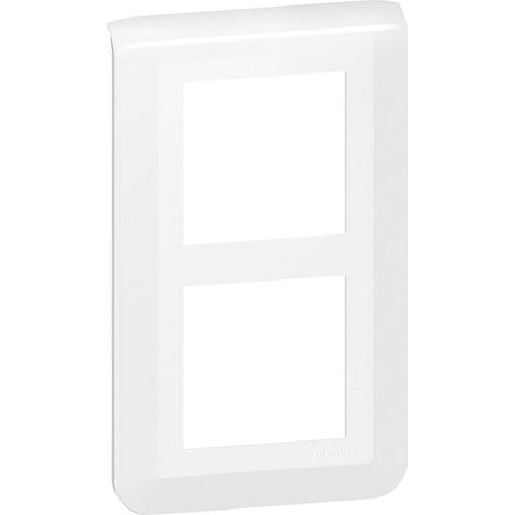 Abdeckplatte Legrand Mosaic Weiß 139mm Höhe 82mm Breite