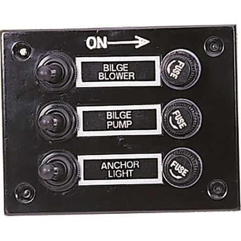 Tableau électrique aaa porte-fusible 3 interrupteurs compact (1/2)