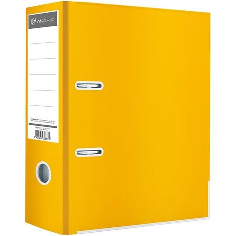 Raccoglitore ad anelli A4/75K, giallo lucido