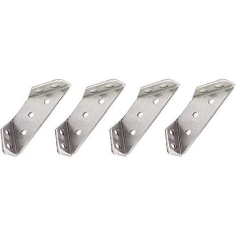 4pcs Stainless Steel Corner Reinforcement, Triangular Support, Table Chair Furniture Corner Joint Connector (1/4)