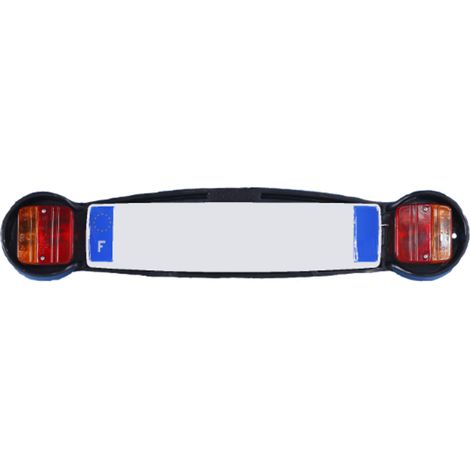 Plaque de signalisation pour porte vélos arrière mottez (1/3)