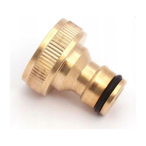 Raccord rapide en laiton pour robinet de tuyau d'arrosage 3/4" (1/2)