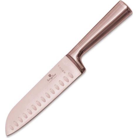 COLTELLO SANTOKU IN ACCIAIO BERLINGER HAUS 17,5 cm BH-2935 ORO ROSA (1/5)