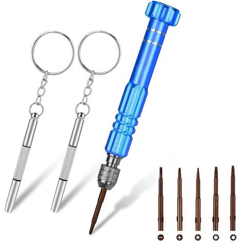 6-in-1 Screwdriver Set for Eyeglasses, Watches, Sunglasses, Electronics, and Mobile Phones - Repair Kit (1/5)
