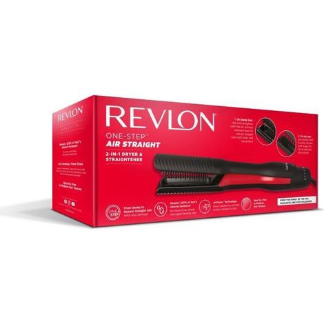 Revlon One-Step Air Straight 2-in-1 Dryer and Styler with Heated Teeth and Argan Oil Infusion
