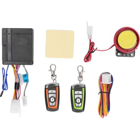 Jeffergarden Système d'alarme de sécurité pour moto 12V, antivol, 2 télécommandes universelles pour véhicule tout-terrain ATV (1/5)