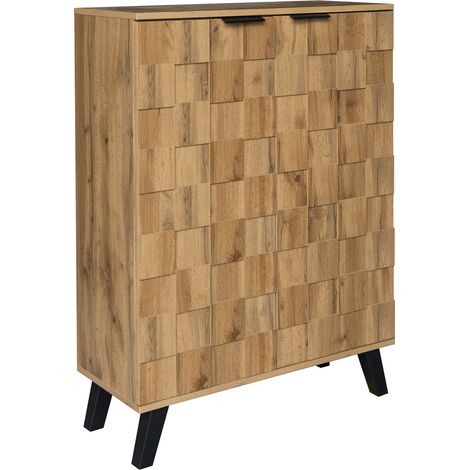 Mobile portascarpe moderno con 5 scomparti 80,5 x 35 x 109,5 cm, ripiani regolabili (1/5)
