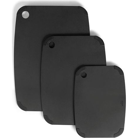 Tagliere con fibra di legno + silicone, Nero, Misure 30x21,5 cm