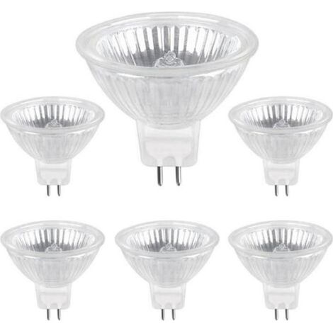 Ampoule Halogene GU5.3 50W 12V, 800lm Blanc Chaud 2700K Dimmable, Ampoule Spot Halogène MR16, pack de 6 (1/5)