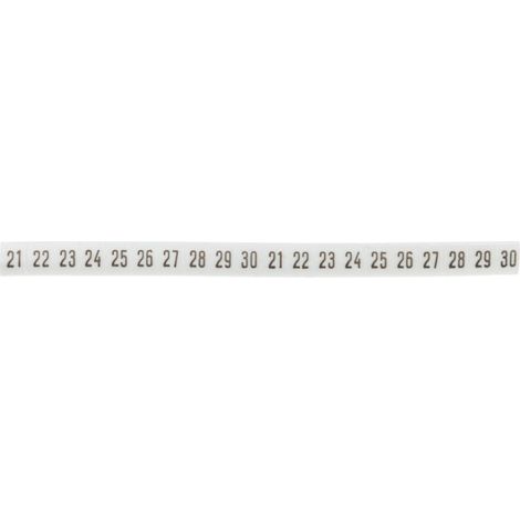 Rotulador DK 2/Z5/21-30/ blanco 89280006 (100 unidades)