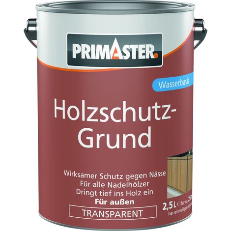 Primaster Holzschutz-Grund 2,5 L farblos Holzlasur