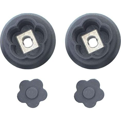 Set de 2 guides de couplage engrenage avec fleurs 5 branches Monsieur Cuisine connect smart MCC MCS (1/4)