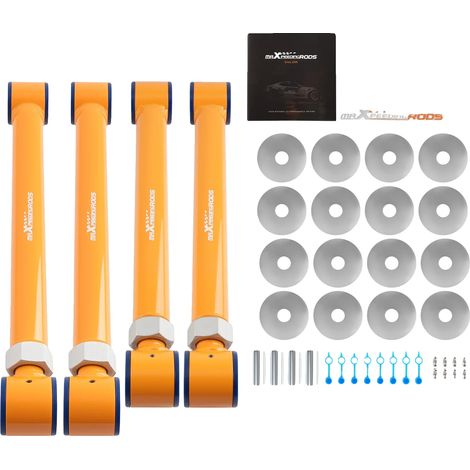 Brazo de control de acero de alta resistencia, ajustable para elevación de 4 a 6 pulgadas, compatible con Ram 2500 1994-2009, optimizado para el rendimiento de la suspensión, recubrimiento resistente  (1/5)