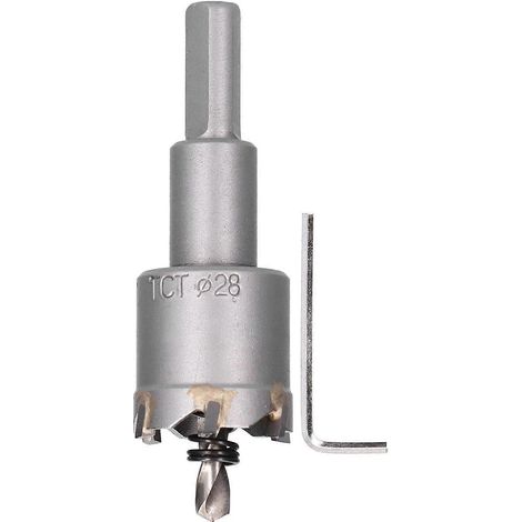 Wie man einen Sägebohrer-Öffner aus Hartmetall (TCT) zum Bohren und Schneiden von Metall und Holz (28 mm) herstellt