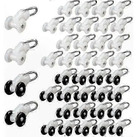 Pergola Coulisse à Rouleaux - Lot de 40 Pièces pour Rails de Glissement, Accessoires de Structure Extérieure (1/5)