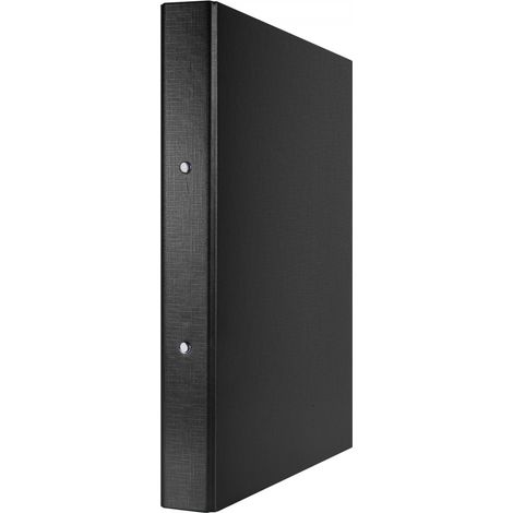 Carpeta de anillas A4/2R/30 PP negra 7124 (1/2)