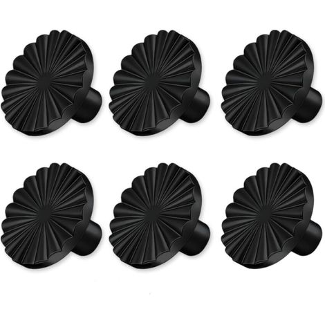 6 Pièces Bouton de Tiroir,Rond Boutons de Porte D'armoire,Noir Poignée Placard,Diamètre 30 mm Bouton de Meuble,pour Cuisine,Salle de Bain ou Chambre (1/5)