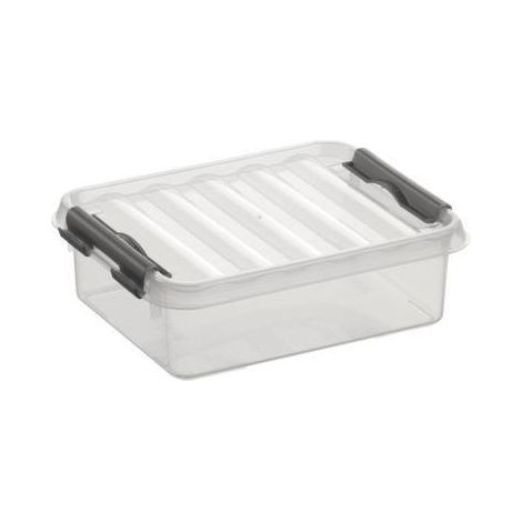 Sunware Aufbewahrungsbox Q-Line mit Deckel 20 x 15 cm 1 L transparent Boxen, Körbchen & Kisten (1/3)