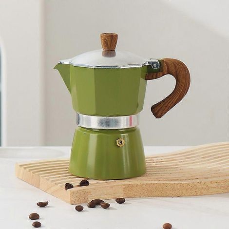 Cafetière italienne en aluminium de 150 ml, style européen, cafetière moka octogonale (1/5)