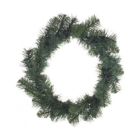 Ghirlanda tonda natalizia "Bellamonte" color Verde dietro porta 40 cm decorazione Natalizia (1/3)