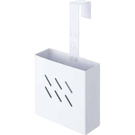 Porte-Tablettes de Nettoyage pour Cuve de WC - Support De Stockage Acier Inoxydable - Boîte à Nettoyant WC avec Crochet Réglable - pour Maison Salle De Bains Toilettes Appartement Hôtel Bureau (1/5)