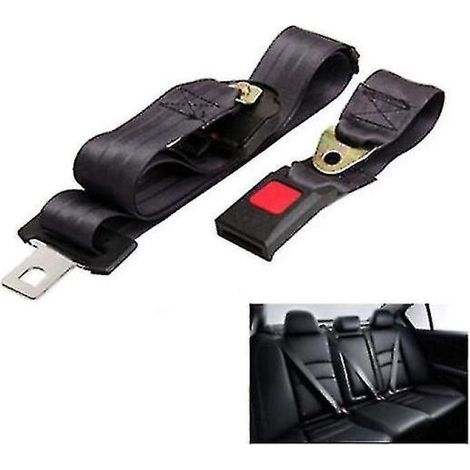 2 ceintures de sécurité auto à 2 points, boucle 2 points, pour véhicule.
