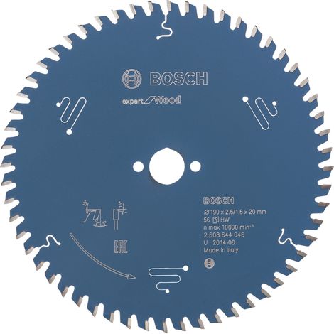 Lame de scie circulaire Bosch Expert Wood 2608644046 190x2,6x20 56Z (1/8)