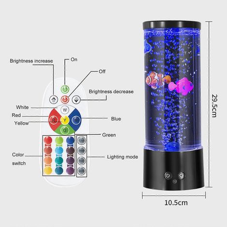 Quallenlampe LED Hochhelles USB-Nachtlicht Kreatives Kinderzimmer Schlafzimmer Blasenfisch Tisch La