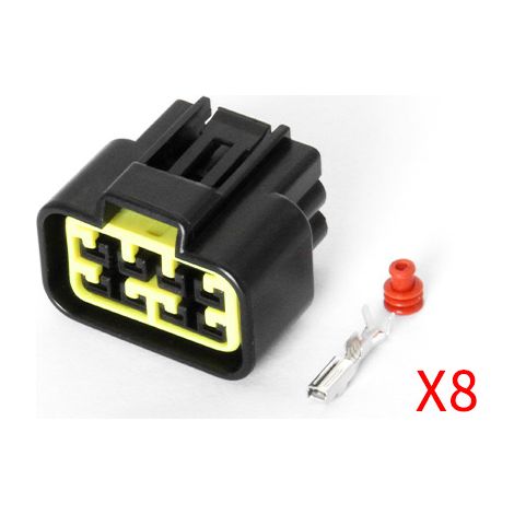 Connecteur automobile étanche 8 broches DJ7081Y-2.3-11/21, fiche FW-C-8M/FB (1/4)