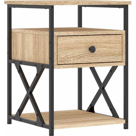 Maison Exclusive - Nachttisch Sonoma-Eiche 40x42x55 cm Holzwerkst (1/5)