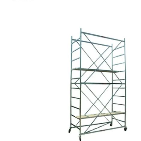 Trabattello de acero zincado Grim 76x165 cm h 370 cm