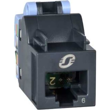 Connecteur RJ45 CAT6 UTP non blinde pour equiper prise reseau Actassi S-One