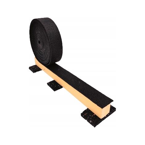 Akustisches Gummiisolierband für Balken, Gummipads 3 mm x 6 cm x 20 m